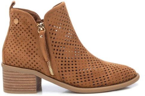 XTI - Botín Mujer Camel - Calzado Cómodo y Versátil - Moda casual - Modelo 14396102 (Talla 40)