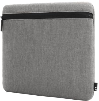 Incase 13-inch Laptop Carry Zip Sleeve - Sea Blue, Polyester, Protecting Laptops During Travel or Transport, Cover for Laptops (Cement Gray)