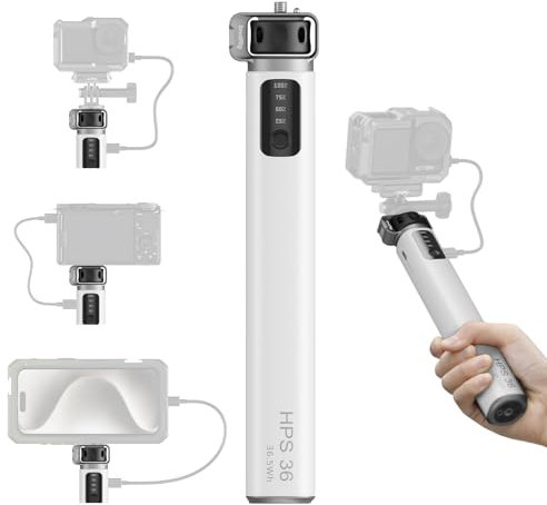SMALLRIG HPS36 Handheld Power Stick, PD3.0 36w Fast Charging, 2 Usb-C Ports, Real-Time Battery Display, for Compact Mirrorless Cameras, Action Cameras, Smartphones, And Lighting Equipment -4552
