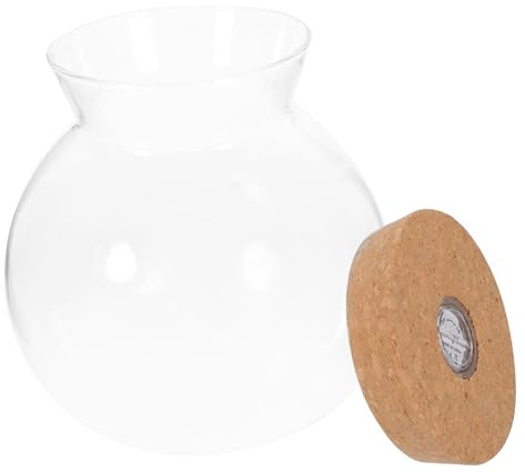 BELLIFFY Landschaftsflasche Bewässerung Versiegelte Terrarien-Sets Kit Zur Abgrenzung des Terrariums Wasserflasche Aquascaping Panzer Mit Deckel Mikro Glas Mit Hohem Borosilikatgehalt Weiß