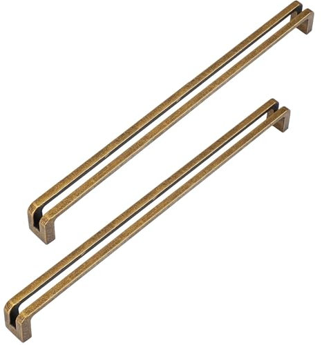 SYZOW 6 pièces poignées de placard cuisine en laiton antique, Poignee de Meuble Cuisine Laiton antique 256mm,Poignées de Tiroir de Meubles, pour Bureaux, Tiroirs, Armoires