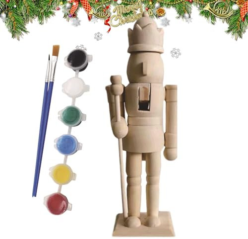 Nutcracker to Paint - Wooden Nutcracker Soldiers, Paint Your Own Figures | Paint Christmas Nutcracker Ornaments, Window Sills, Shelves and Cabinets