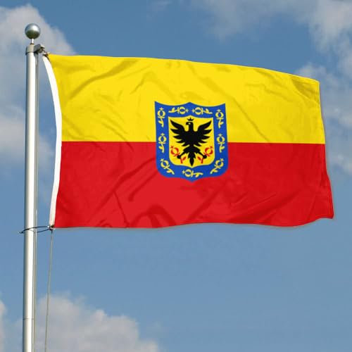 Bandera Del Orgullo Bogotá City Colombia Banderabalcón Lavable Exteriorbandera Resistente Al Viento Y La Lluvia Banderas Premium Para Fiestas Desfile Jardín 90X152CM