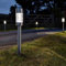 Garden Mile Solar Powered Stainless Steel Garden Lighting LED Garden Stake Outdoor Light Bollard Pathway Borders Patio Weatherproof Warm Lights (6pc Martello Bollards) (6pc Martello Bollards)