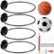 jiuxlaan 4 Stück Ballhalterung Wand, Ballständer Wandmontiert, Halterung Wand, Fussball Basketball Wandhalterung für Basketball Fußball Rugby Ball Volleyball Sport Ball Display Ständer, Schwarz