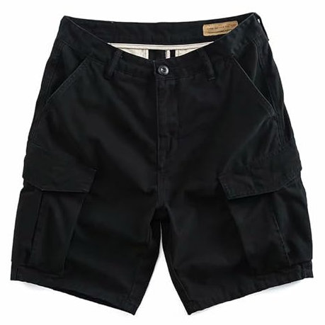 Bermuda Cargo Uomo Estivi, Pantaloncini Lavoro Uomo Tasconato Multitasche con Cerniera E Bottoni Shorts Stile E Comfort vestibilità Regolare a Gamba Dritta per Viaggi All'aperto E Uso Quotidiano
