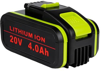 4000 mAh batteria di ricambio per batteria 20v 4ah Sostituibile WA3551.1/WA3572/WX390/WX176/WX178/WU268/WX166.4 per tutti gli utensili elettrici 20V, luci a LED indicano il livello