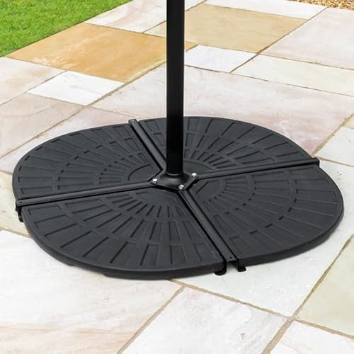 Harrier Cantilever Parasol Base Weights – [12.5kg] Heavy Duty Bases for Banana Hanging Parasol | Pre-Filled & Ready to Use [Packs of 1, 2 or 4] (1x 12.5kg Base Weights)