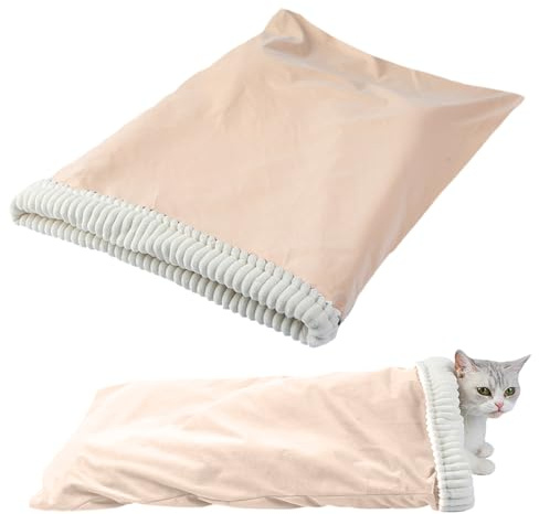 Cat House - Plush Hideaway Bed, Warm Den, Soft Cushion Nest, Comfortable Rest Pod, Winter Snuggle Shelter | Cuddle Sack Relaxing Haven for Indoor Travel Autumn Winter Christmas Home