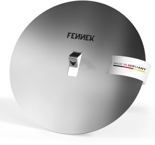 FENNEK Blind Bake Edelstahlplatte Ø 24 cm | Pizzateigbeschwerer für perfektes Blindbacken | 100% Edelstahl | Made in Germany