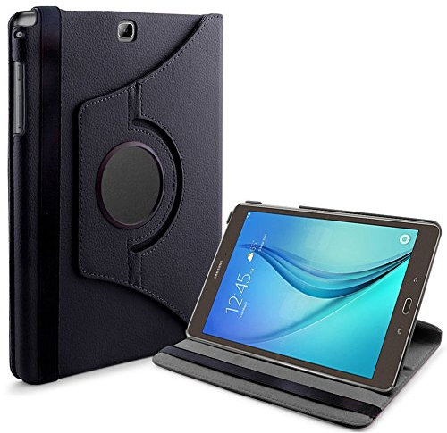 WiTa-Store Sacchetto per Samsung Galaxy Tab A SM-T550 T551 T555 9.7 Pollice Smart Cover Slim Case Stand Flip (Nero) Nuovo