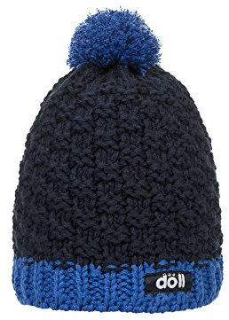 Döll Jungen Pudelmütze Strick Mütze, Blau (Navy Blazer 3105), 47