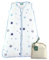 molis&co - Baby Schlafsack 2.5 TOG - Ganzjahres Schlafsack - Babyschlafsack Neugeborene - Premium-Musselin, ärmellos Winterschlafsack wattiert - Premium Qualität - Sternendruck (60 cm)