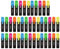 40x GENIE Textmarker 5 Farben Neon Marker Set Highlighter Stifte Leuchtmarker