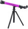 Kinder Monokular Astronomie Teleskop,tragbarer haltbarer Neigungswinkel,20X, 40X, 60X Okular Teleskop Kids Educational Gift Toy mit faltbarem Stativ für Kinder der Liebe Natur, Anfänger(Lila)