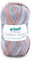 Gründl Cotton Quick print Garn, Mint-Blau-Weiß-Grau-Mix Color, Ca. 125 m