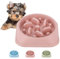 QUMENEY Dog Slow Feeder, rutschfestes Puzzle-Haustier Langsamere Futterfütterungsgerichte, langlebig, um Erstickungsgefahr zu vermeiden, Rosa