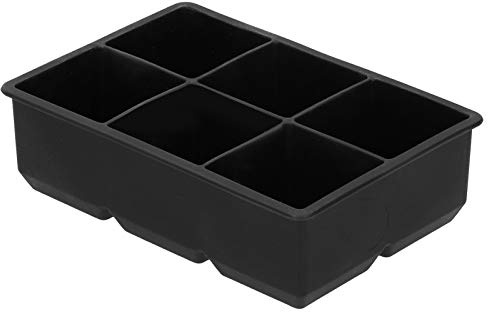 6-Grid Large Ice Cubes Maker Square Ice Cubes Tray Silicone Ice Mould Party Bar Accessories, Large Cube Silicone Ice Tray, Keep Your Drink Cooled For Hours