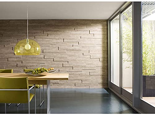 Untitled STM Dekor | 3D MDF Paneele Mokka | Das Kit 18 Platte 1,2 m2 | Platten aus MDF | Wandpaneele | Deckenpaneele | Tapete | Wanddeko | Wandverkleidung