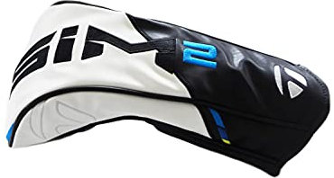 TaylorMade New 2021 Golf Sim2 Driver Headcover Black/White/Blue/Lime Neon