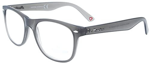 Lesebrille MR67 aus Kunststoff von MONTANA in Grau + 2,00 dpt