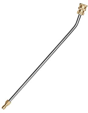 Hochdruckreiniger Verlängerungsstab 35cm 3600PSI Unterlegscheibe Edelstahl Verlängerung abgewinkelt Lanzenstab (30° gebogener Stab)