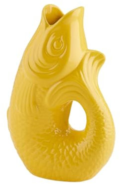 Gift Company Vase Monsieur Carafon S, Vase décoratif en Forme de Poisson Faïence Tuscan Sun