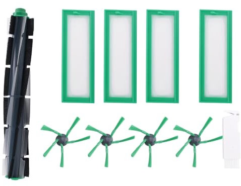 Pmkvgdy -RollenbüRste SeitenbüRsten HEPA-Filter für Vorwerk Kobold VR200 VR300 Roboter-Staubsauger-ZubehöR