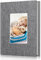 Fintie 10x15 cm Fotoalbum, Klein Fotoalben Zum Einstecken Hochzeit geburtstag jahrestag mit 26 Seiten für 52 Fotos, Urlaub Fotobuch, 4 X 6 Inch für Seiten, Grau
