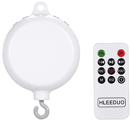 Pingfen Rotary Baby Krippe Bett Spielzeug Musical Handys 35 Songs Spieluhr Fernbedienung Bewegung Glocken für Kinder mit USB Linie