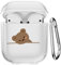 CasurvivePro Per Custodie Per Cuffie Airpods 2 e 1, Con Moschettone, Custodie In Tpu Trasparente Con Motivo Carino Per Apple Airpods 2a Generazione 1a Custodia Di Ricarica