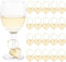 NBEADS 24 Pcs Heart Wine Glass Charm Markers Tags, Acrylic Wine Glass Identifier With Gold Rings Wine Glass Jewelry Charms for Glasses Tumbler Cup Wine Tasting Party Gift