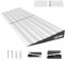 LIEKUMM 5 cm Rise Aluminium Threshold Ramp, 1000 kg Capacity Detachable Wheelchair Ramp for Home, Mobility Scooters, Steps, Kerbs, Electric Wheelchairs, Pushchairs, Trolleys, Silver