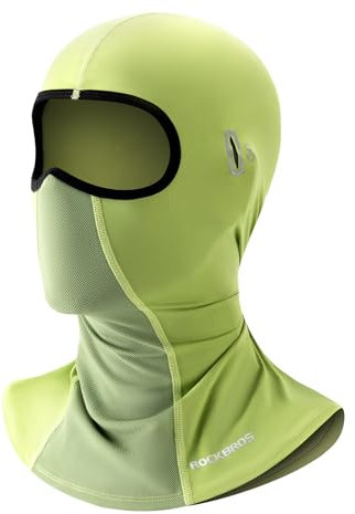 ROCKBROS Sommer Sturmhaube UPF40+ Balaclava Multifunctional Full Face Mask Schnelltrocknende Eisseide Gesichtsmaske Damen Herren für Outdoor Sports Fahrrad Motorrad
