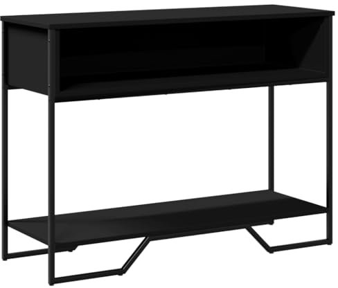 vidaXL Table Console Noir 100x35x74,5 cm Bois d'ingénierie