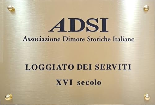 Targa in Ottone Finitura Lucida Incisa extra lusso per Porta, Esterno, Casa e Azienda totalmente personalizzabile, le scritte, i loghi e le dimensioni - Made in Italy