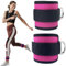 MeoZynxadril 2 Pièces Sangle Cheville Musculation Poulie, Sangle Poignet Musculation, Réglable Machine à Cheville, Sangle Cheville Femmes et Hommes, pour Sport, Kickback, Entraînement