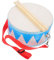 ibasenice Spielzeugtrommel für Kinder Doppelseitiges Snare-Drum-Spielzeug Schaffell Pädagogisches Schlaginstrument