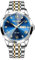 PINDOWS Armbanduhr für Herren Diamanten Business-Dress-Stil analoges Quarzwerk luxuriöse wasserdichte Armbanduhr Leuchtzeigern Datumsanzeige zweifarbiges Edelstahlarmband klassisch-modische Herrenuhr