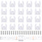 Sliverdew Lot de 20 clips de montage pour bande lumineuse LED, étanches, néon, clips de montage pour bande LED de 10 mm à 12 mm, avec vis, translucides
