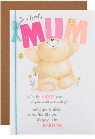 Hallmark Birthday Card for Mum - Forever Friends Bear Design
