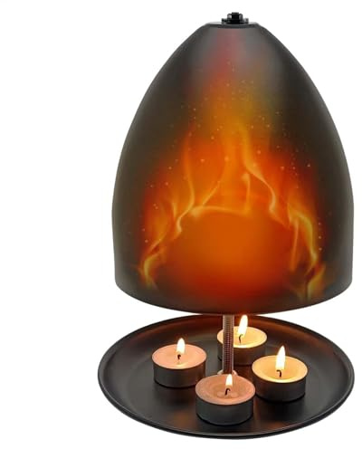 Tea Metal Light Heater, Candle Oven, Double Walled Table Stove, Terracotta Radiator