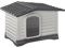 Ferplast Hundehütte DOGVILLA 70 SE, Hundehütte Outdoor, Hundehause, Boden zum Abtropfen, Isolierender Boden, Abnehmbares Dach, Lüftungsgitter, Recycelter Kunststoff 73 x 59 x H 53 cm