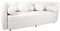 Riess Ambiente Modernes Sofa Art Deco - 200cm - beige - Bouclé 3-Sitzer Couch inkl. Kissen puristisch Schaumstoff Rundumbezug Teddystoff