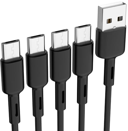 Bestwist Micro USB Cables, 0.95M [4PACK] Android Charger Lead, 480Mbps Micro USB Data Transfer Cable for Smartphone, Tablet, Laptop, Camera, Headphones, Wireless Mice and more Low-power Devices