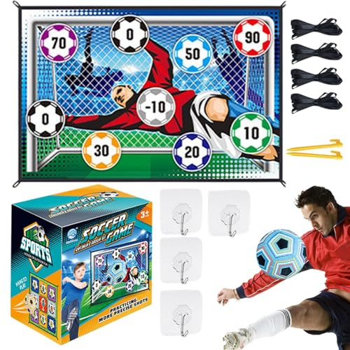 Fußball-Übungsmatten-Set – Flanell-Zielscheibe, 3-teilig, Ballspiel-Set, Trainingshilfe | Hinterhof, Garten, Rasen, Fußballfelder, Familienzeit, Interaktiver Spaß, Für Kinder, Mädchen