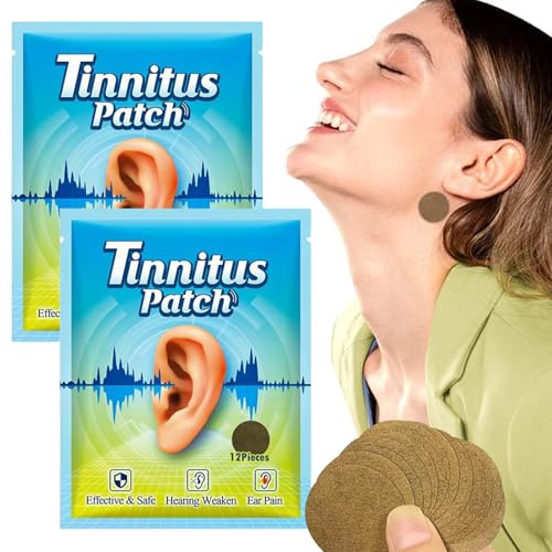 Patchs D'acouphènes,24pcs Patch D'Oreille Traitement Soulagement Des Acouphènes,Ear Tinnitus Relief,Patchs Soulagement Des Acouphènes,Patch Auriculaire pour Soulagement des Acouphènes