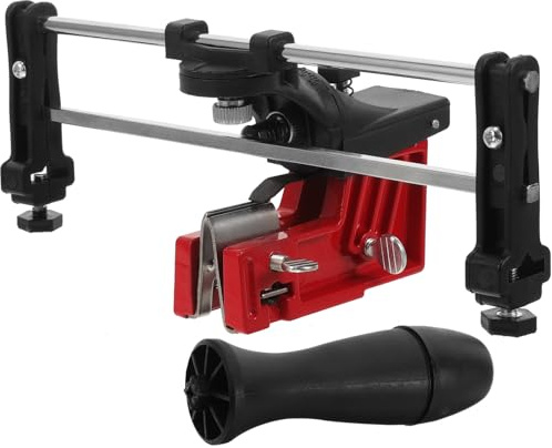 YARNOW Affûteur de Chaîne Tronçonneuse Portable Outil D'affûtage Professionnel pour Usage Jardin et Forêt, Guide Affûtage Compatible Multi-chaînes, Accessoire Solide et Pratique