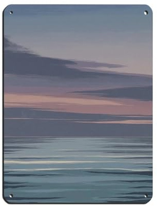 Nordic Horizon Poster, Blechschild, Vintage, Metall, Pub, Club, Café, Bar, Zuhause, Wandkunst, Dekoration, Poster, Retro, 30 x 40 cm
