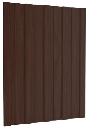 Lumanois Panel de Techo 12 pcs Marrón 60 x 45 cm Acero galvanizado,Casa y jardín,6.82kg-42047105